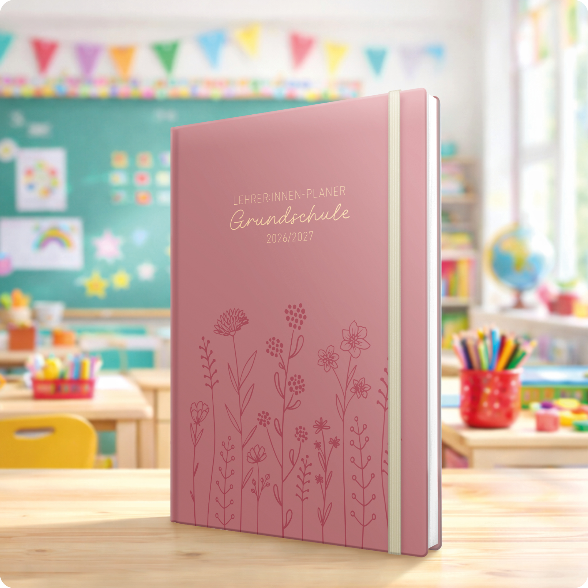 Artikelbild 8 des Artikels “Lehrer-Planer Grundschule A4+ 26/27 [Fine Flowers rosé] “