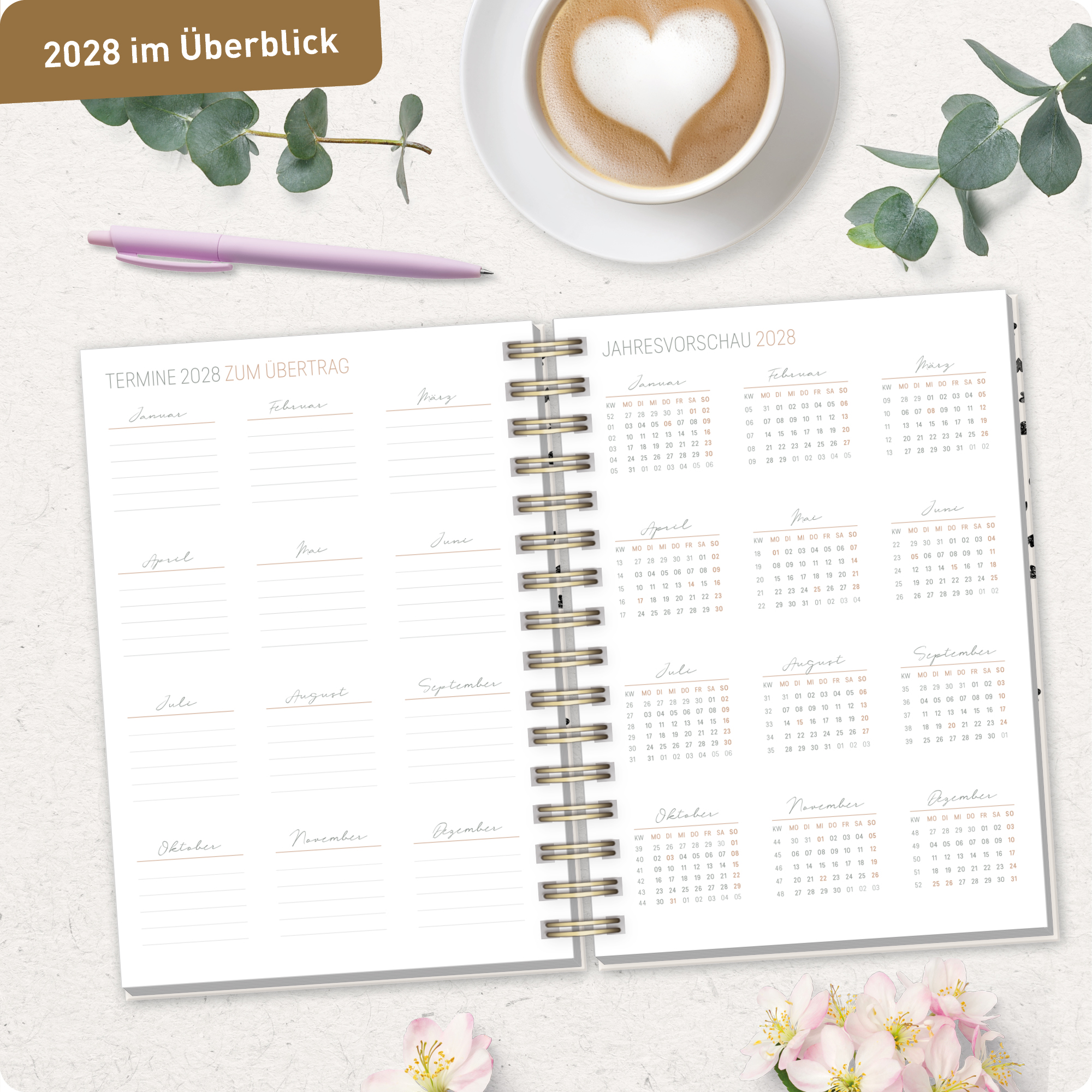 Artikelbild 8 des Artikels “Lieblings-Timer A5 2026/2027 [Golden Hearts] “