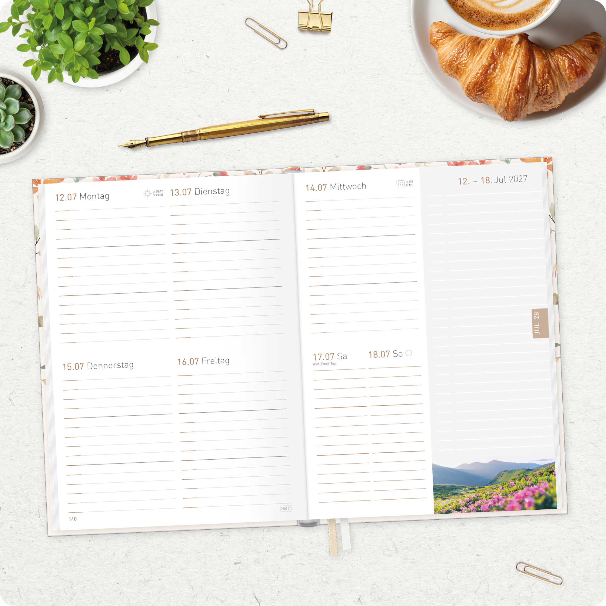 Artikelbild 8 des Artikels “Chäff-Timer Kalender A5 2026/2027 [Wild Blossoms] “