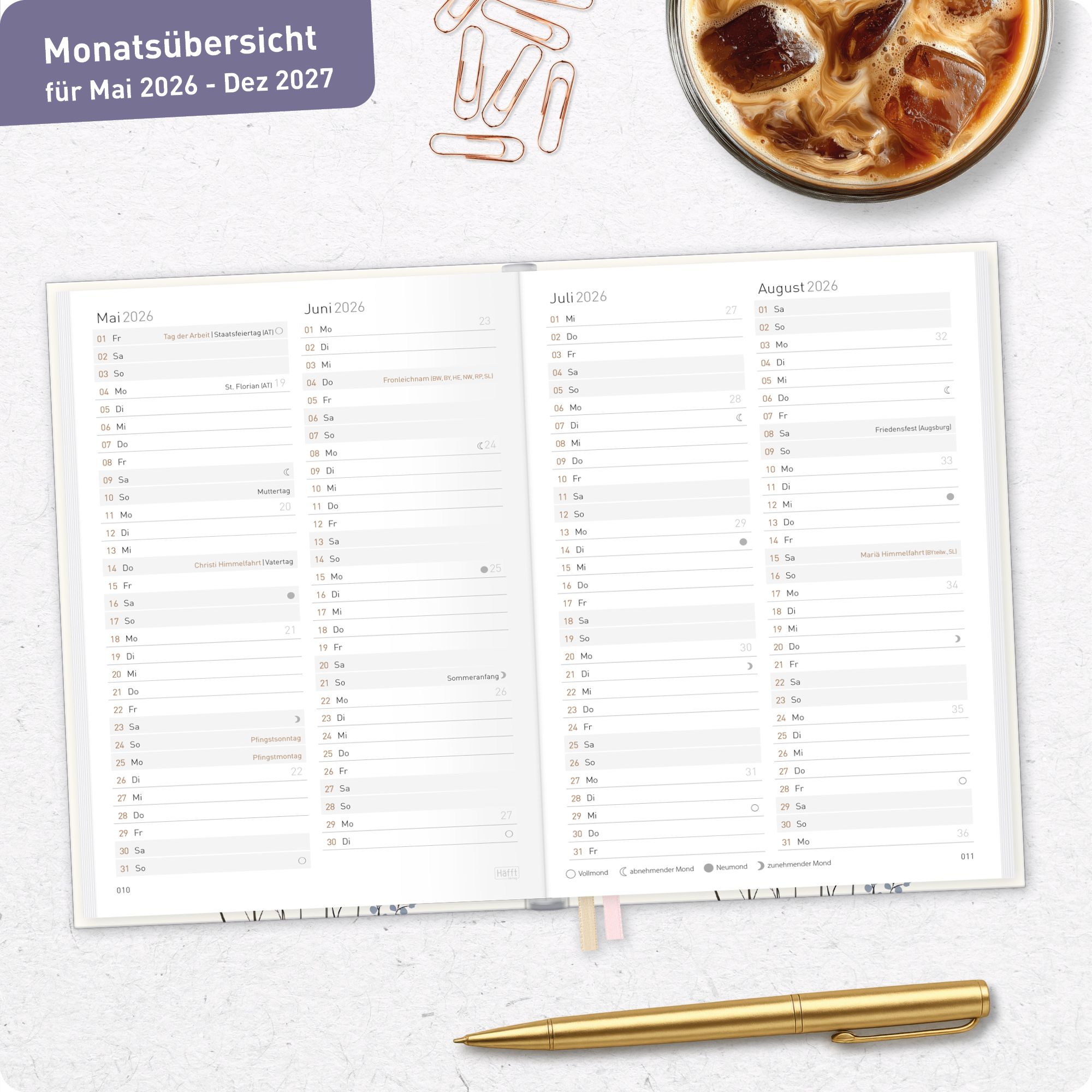 Artikelbild 8 des Artikels “Chäff-Timer Mini A6+ 2026/2027 [Flower Joy] “