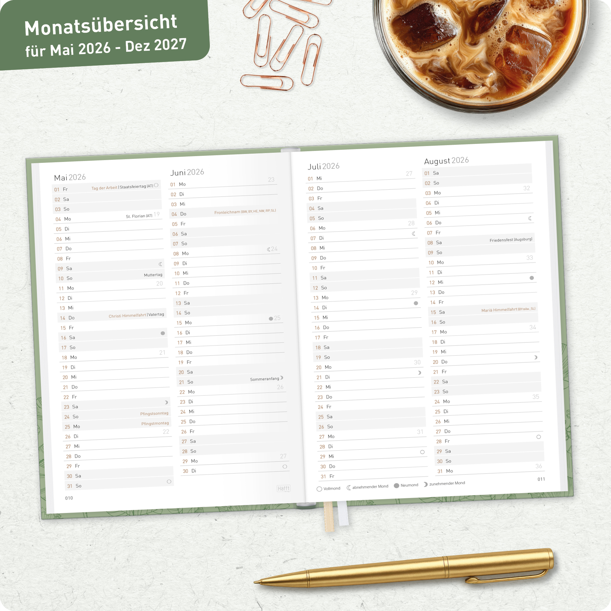 Artikelbild 8 des Artikels “Chäff-Timer Mini A6+ 2026/2027 [Green Poppy] “