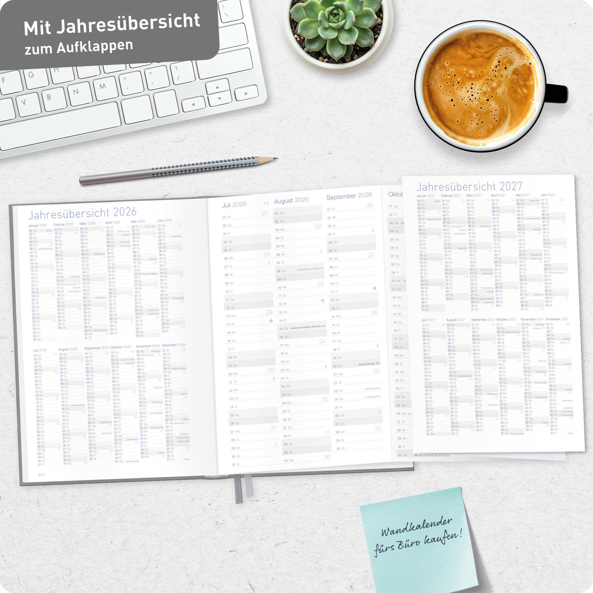 Artikelbild 8 des Artikels “Business-Timer A5 2026/2027 [Grau-Rosé] “