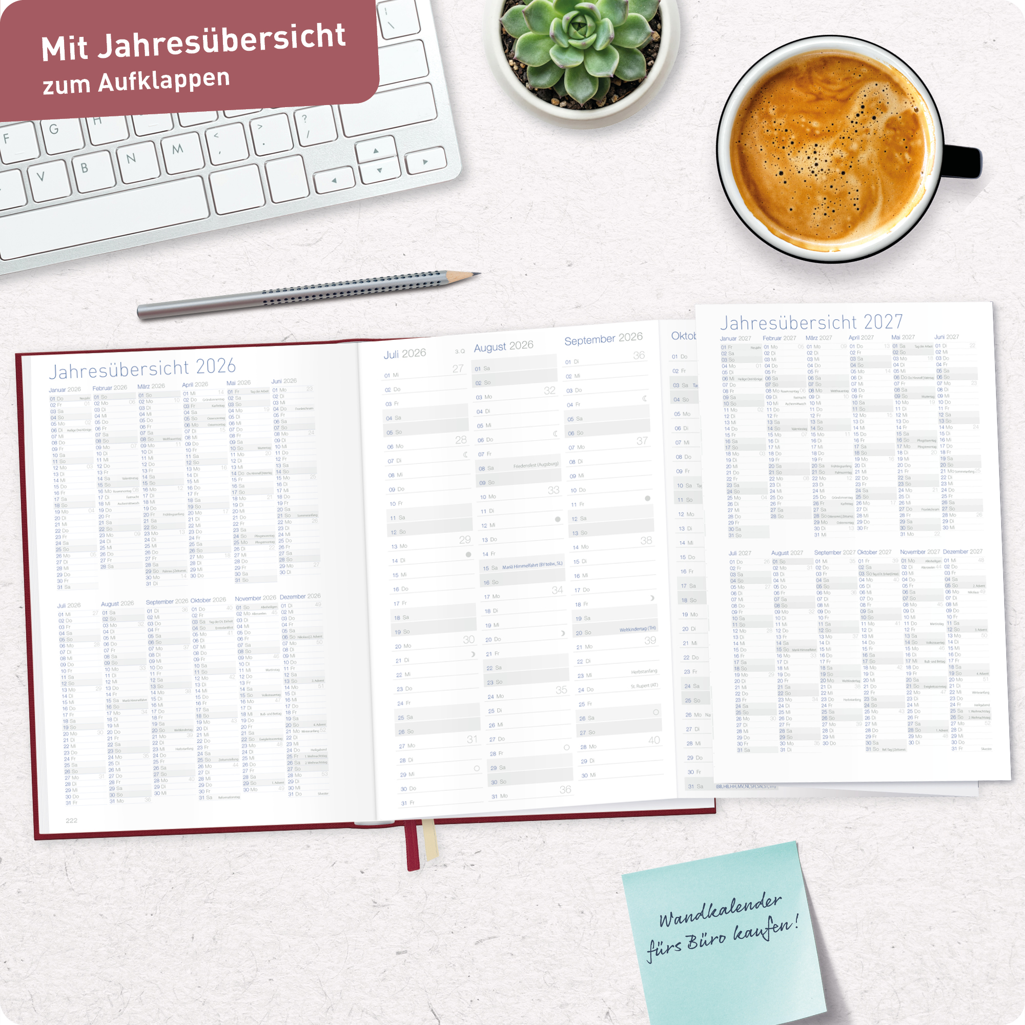 Artikelbild 8 des Artikels “Business-Timer A5 2026/2027 [Rubinrot] “