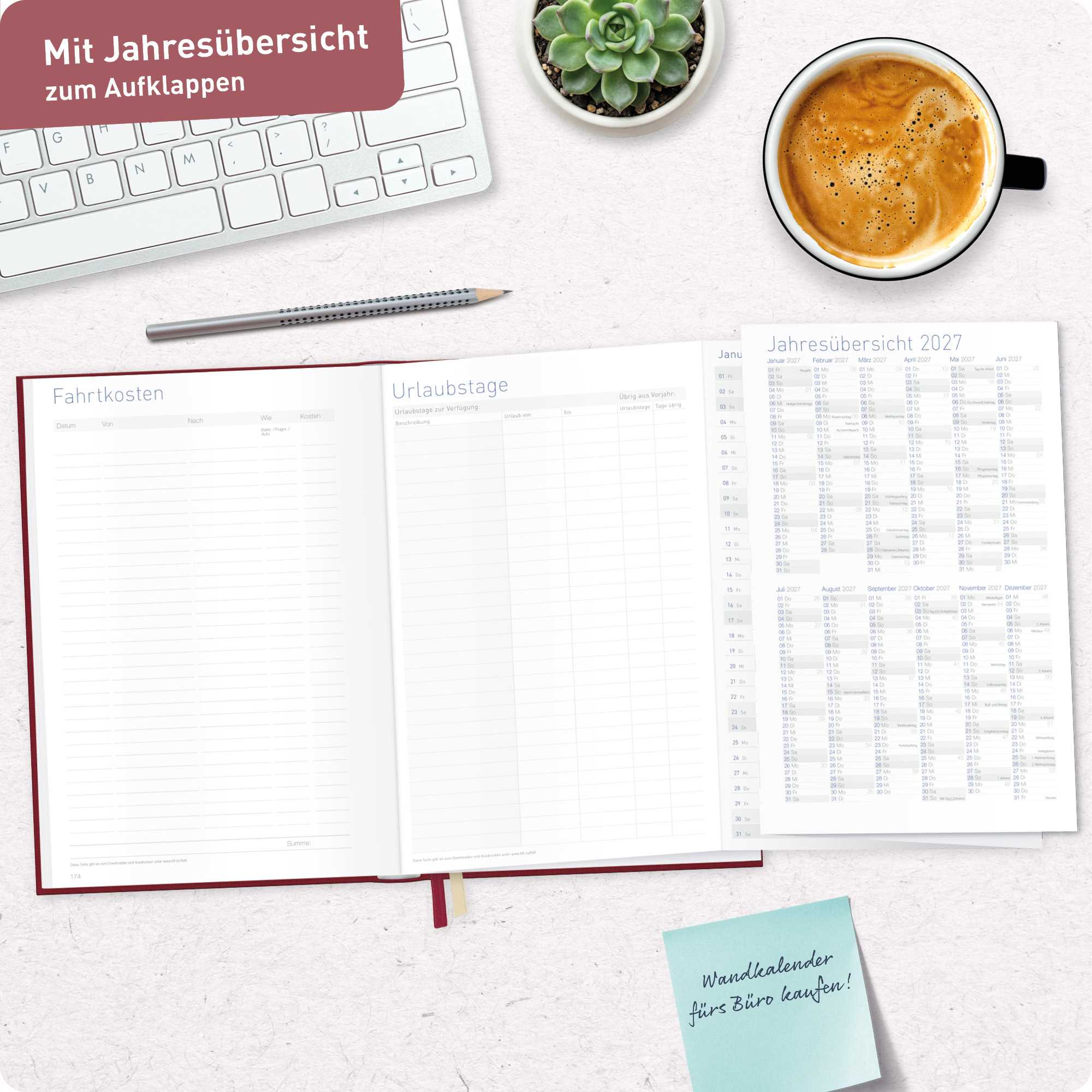 Artikelbild 8 des Artikels “Business-Timer A5 2027 [Rubinrot] “