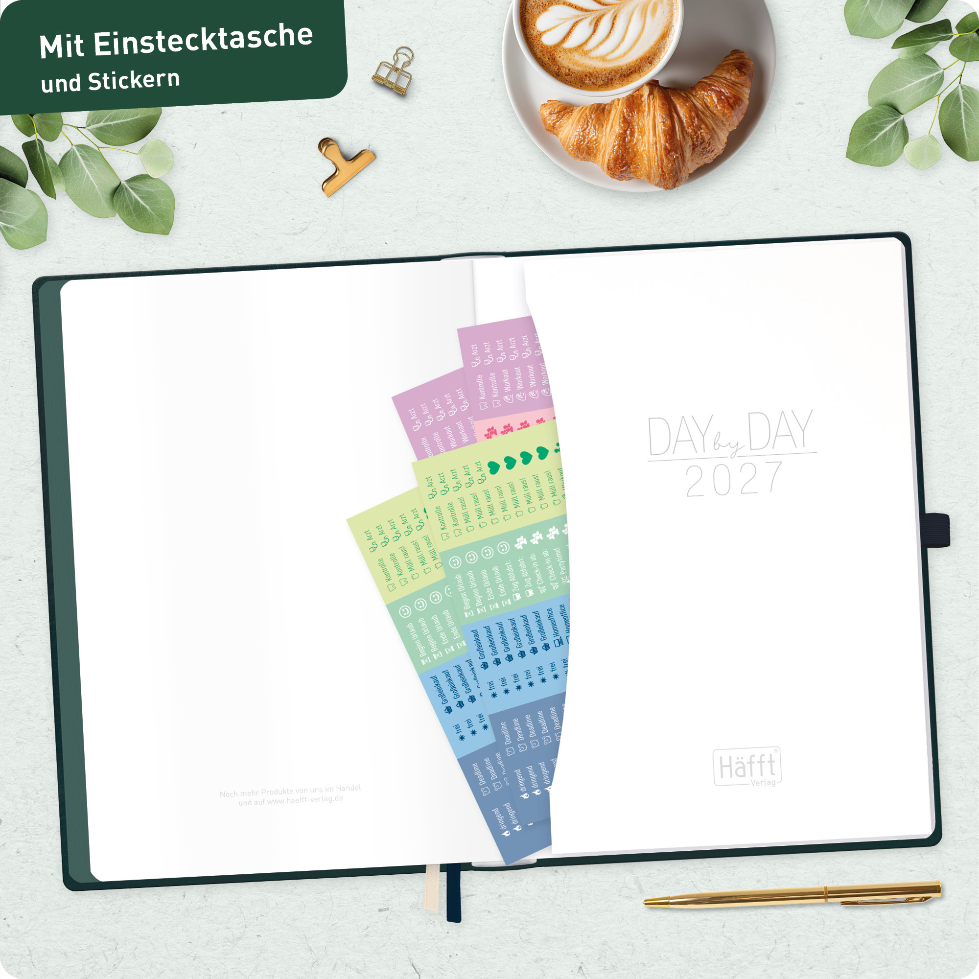 Artikelbild 8 des Artikels “Organizer Day by Day Maxi A4+ 2027 [Dark Green] “
