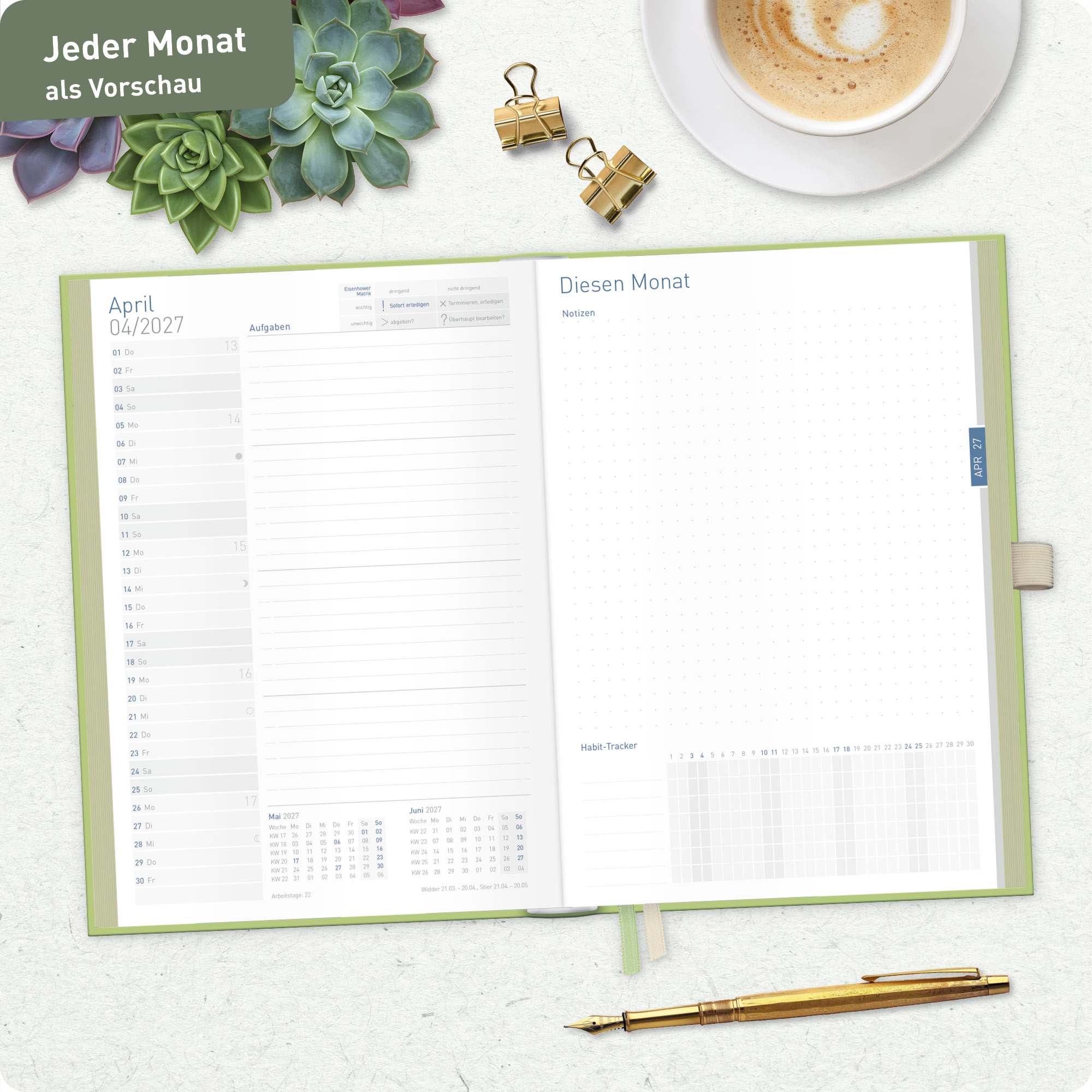 Artikelbild 8 des Artikels “Organizer Day by Day Deluxe A5 2027 [Fine Flowers] “