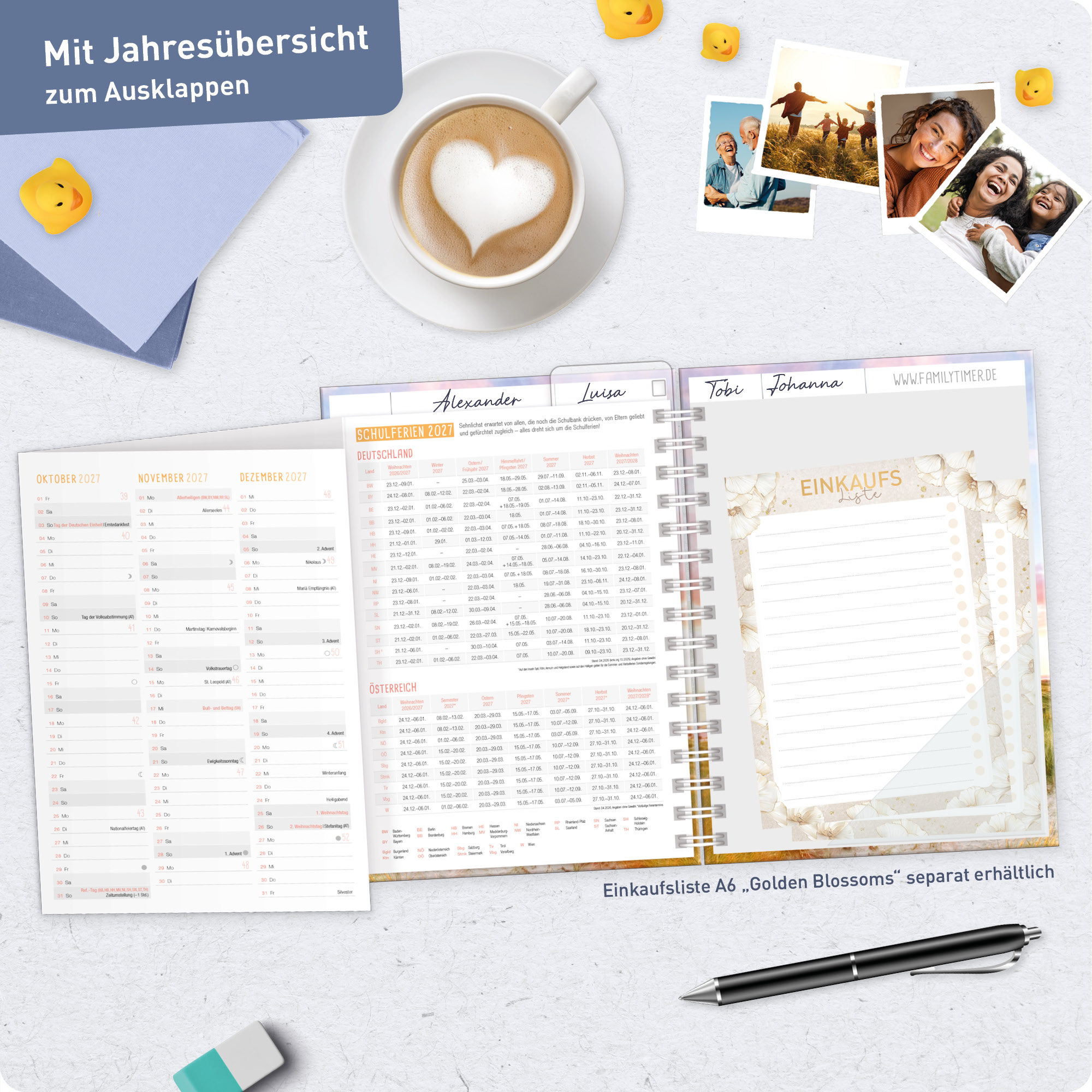 Artikelbild 8 des Artikels “Family-Timer A5 2027 [Leuchtturm] “