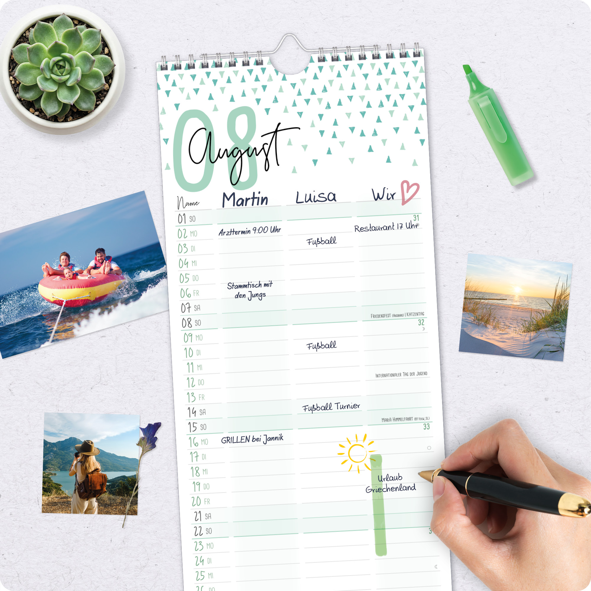 Artikelbild 8 des Artikels “Du + Ich Paarkalender 2027 Wandkalender mit 3 Spalten “