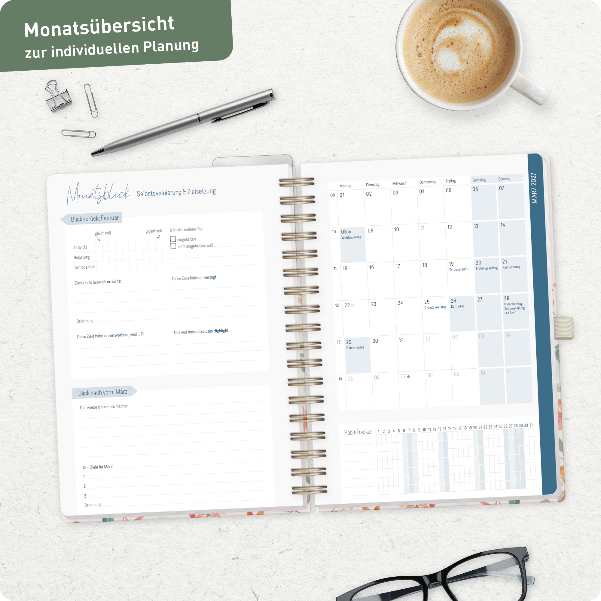 Artikelbild 8 des Artikels “Lehrer-Planer Deluxe A5+ 26/27 [Wild Blossoms] “