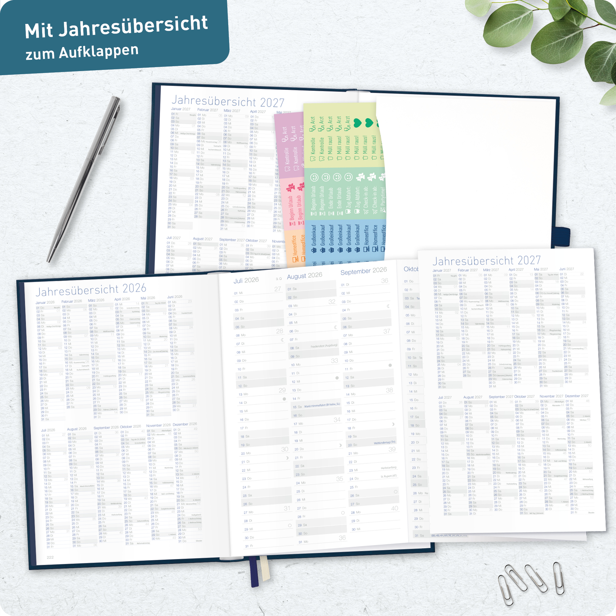Artikelbild 8 des Artikels “Business-Timer Deluxe A5 2026/2027 A5 [Nachtblau] “
