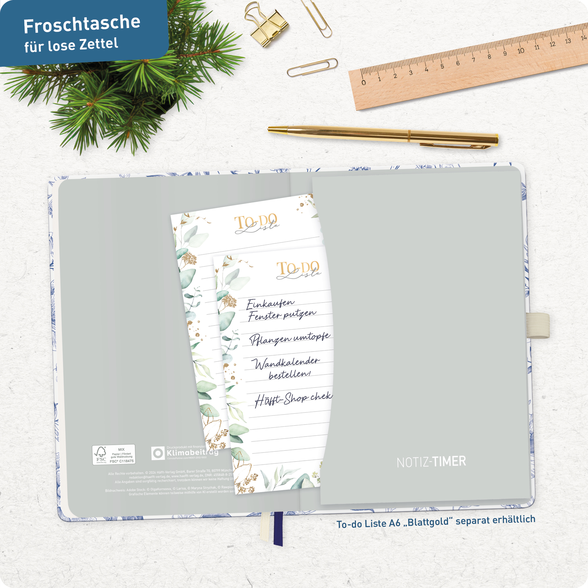 Artikelbild 8 des Artikels “Wochen-Notiz-Kalender 2026/2027 A5 [Fine Style] “