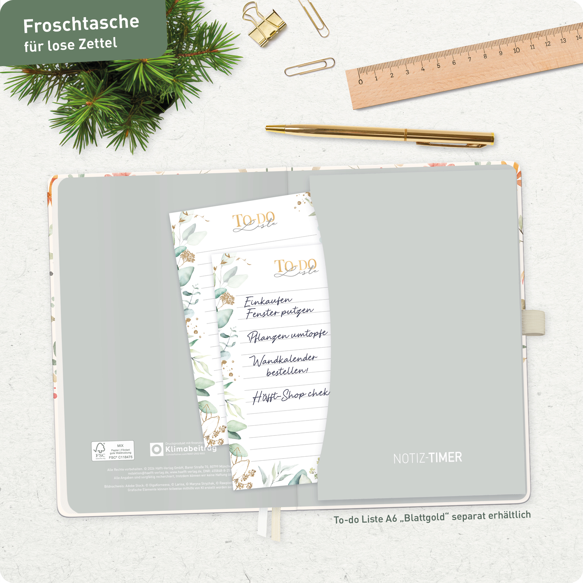 Artikelbild 8 des Artikels “Wochen-Notiz-Kalender 2026/2027 A5 [Wild Blossoms] “