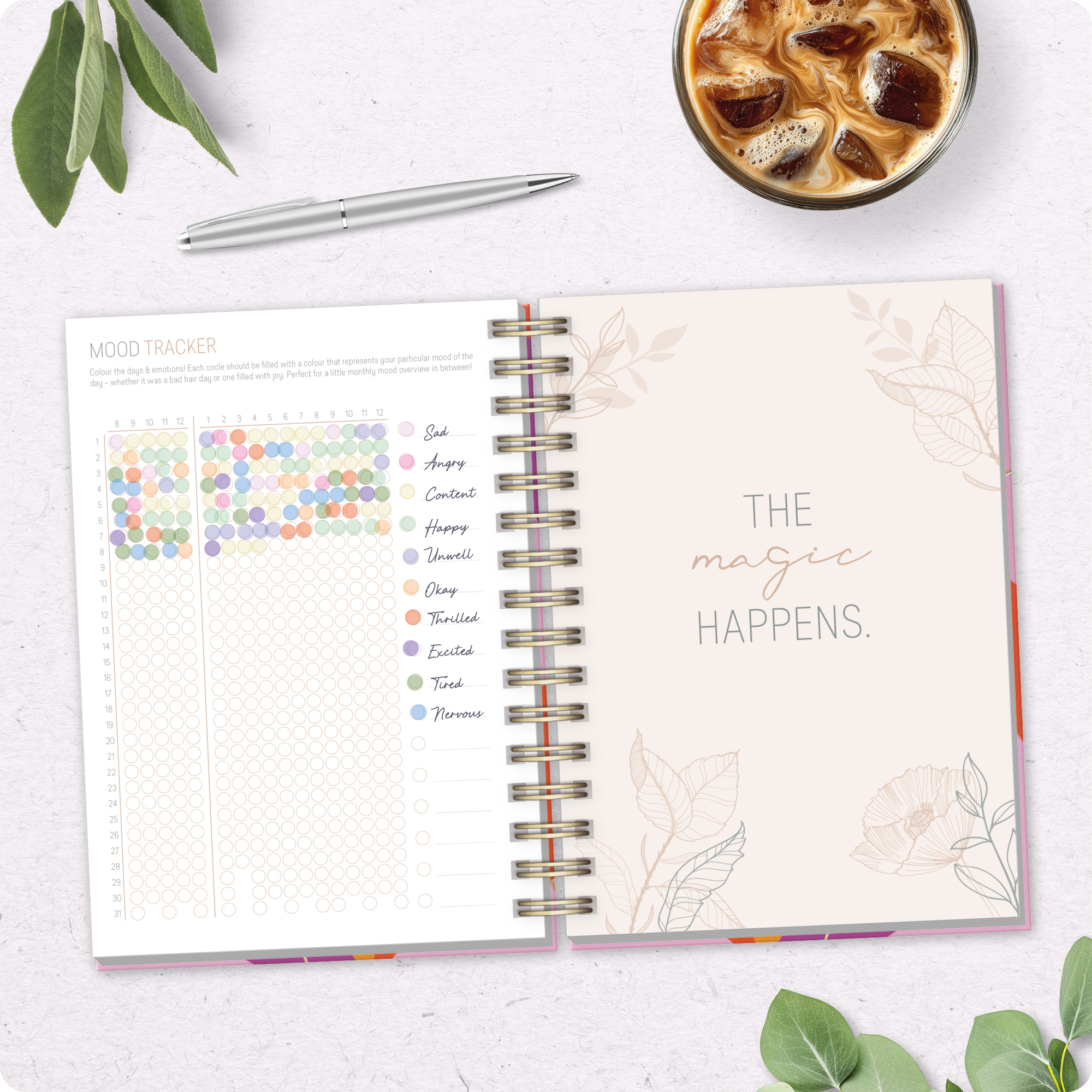 Artikelbild 8 des Artikels “Lieblings-Timer A5 2026/2027 auf Englisch (+ IT/FR/ES) [Color Love] “