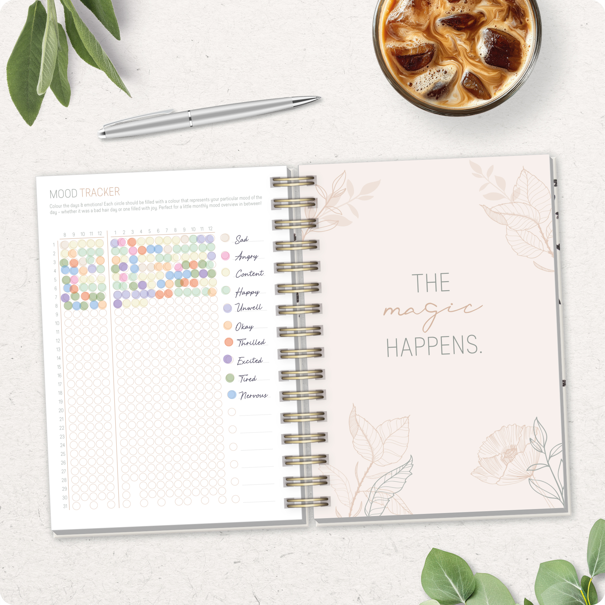 Artikelbild 8 des Artikels “Lieblings-Timer A5 2026/2027 auf Englisch (+ IT/FR/ES) [Golden Hearts] “