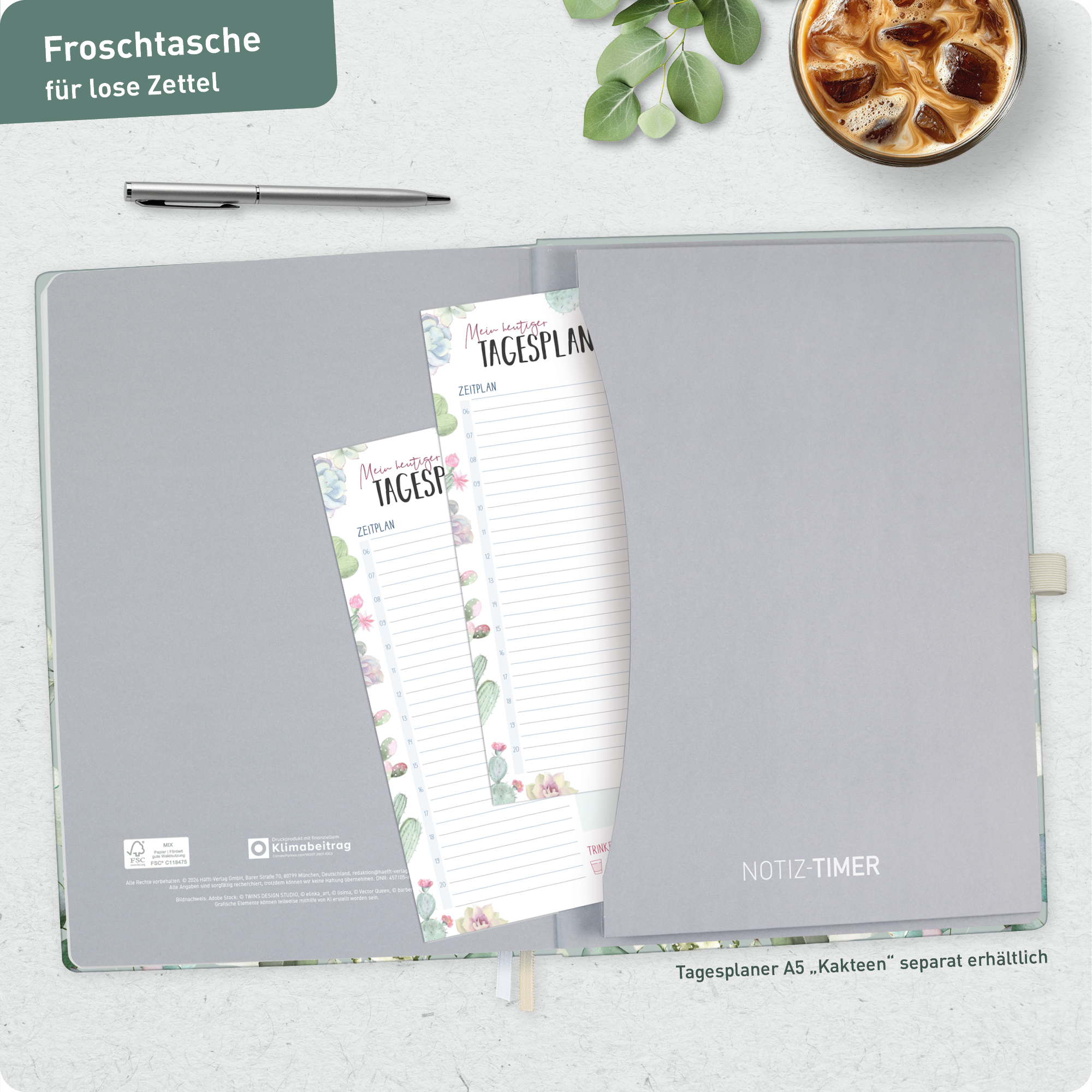 Artikelbild 8 des Artikels “Wochen-Notiz-Kalender A4 2027 [Minty Leaves] “
