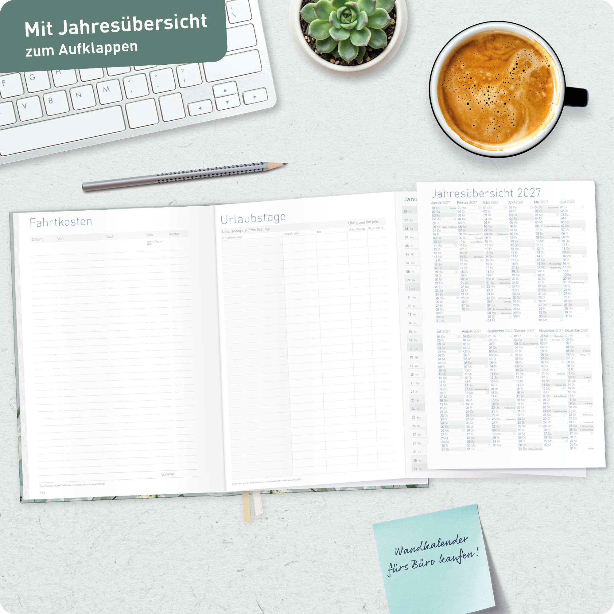 Artikelbild 8 des Artikels “Business-Timer A5 2027 [Minty Leaves] “