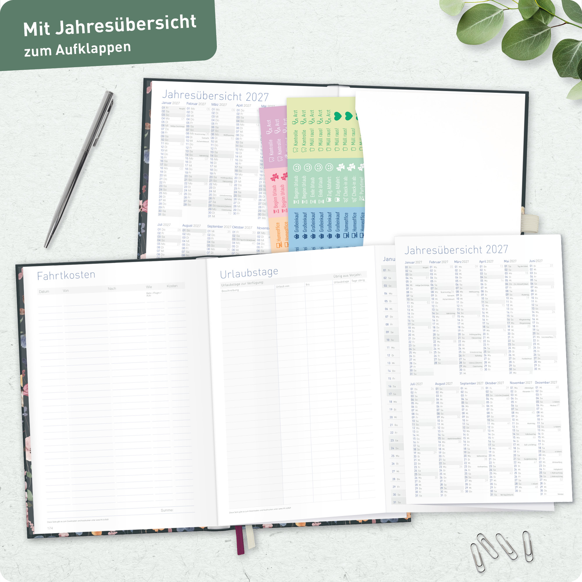Artikelbild 8 des Artikels “Business-Timer Deluxe A5 2027 [Flower Inspiration] “