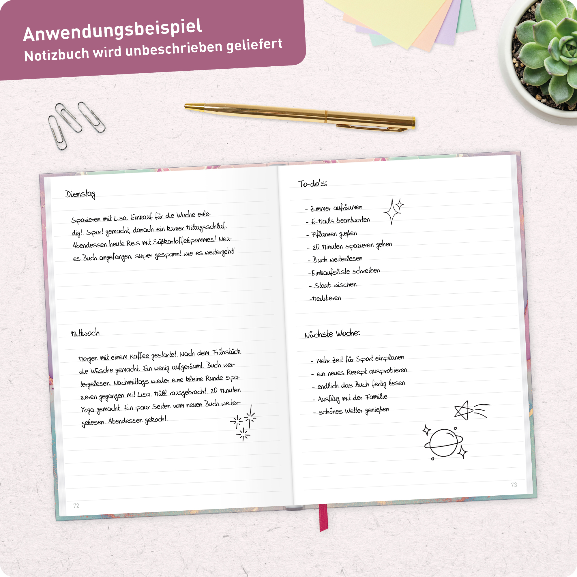 Artikelbild 8 des Artikels “Trendstuff Notizbuch A5 liniert [Silky Pink] “