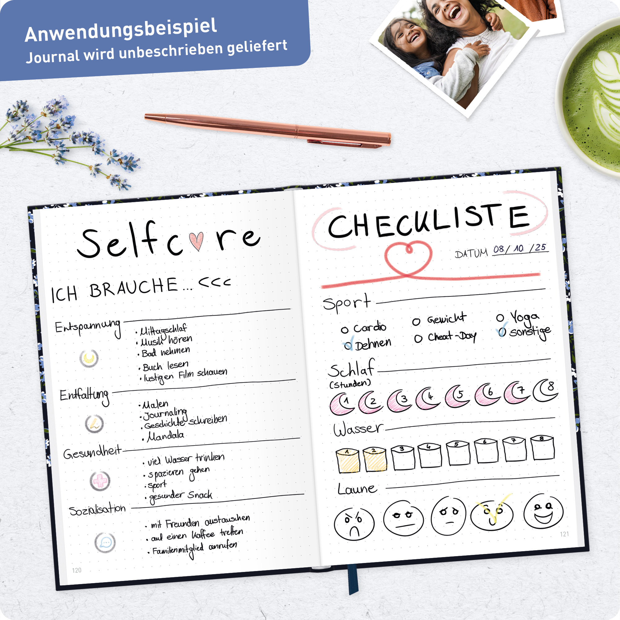 Artikelbild 8 des Artikels “paper&you Journal dotted A5 [Blue Daisy] “