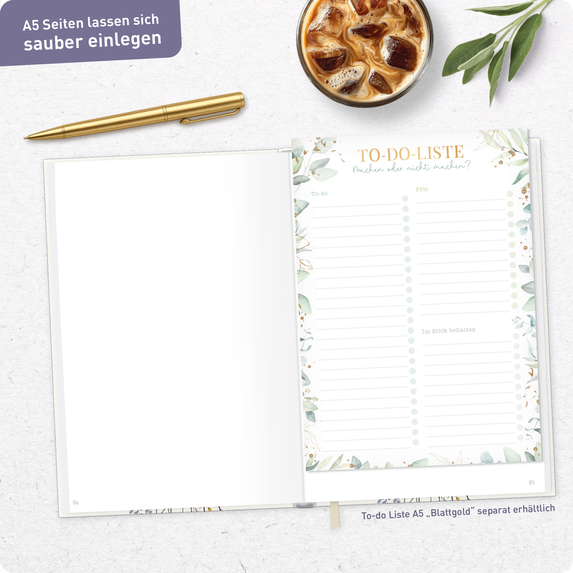 Artikelbild 8 des Artikels “Notizbuch Classic A5+ blanko [Flower Joy] “