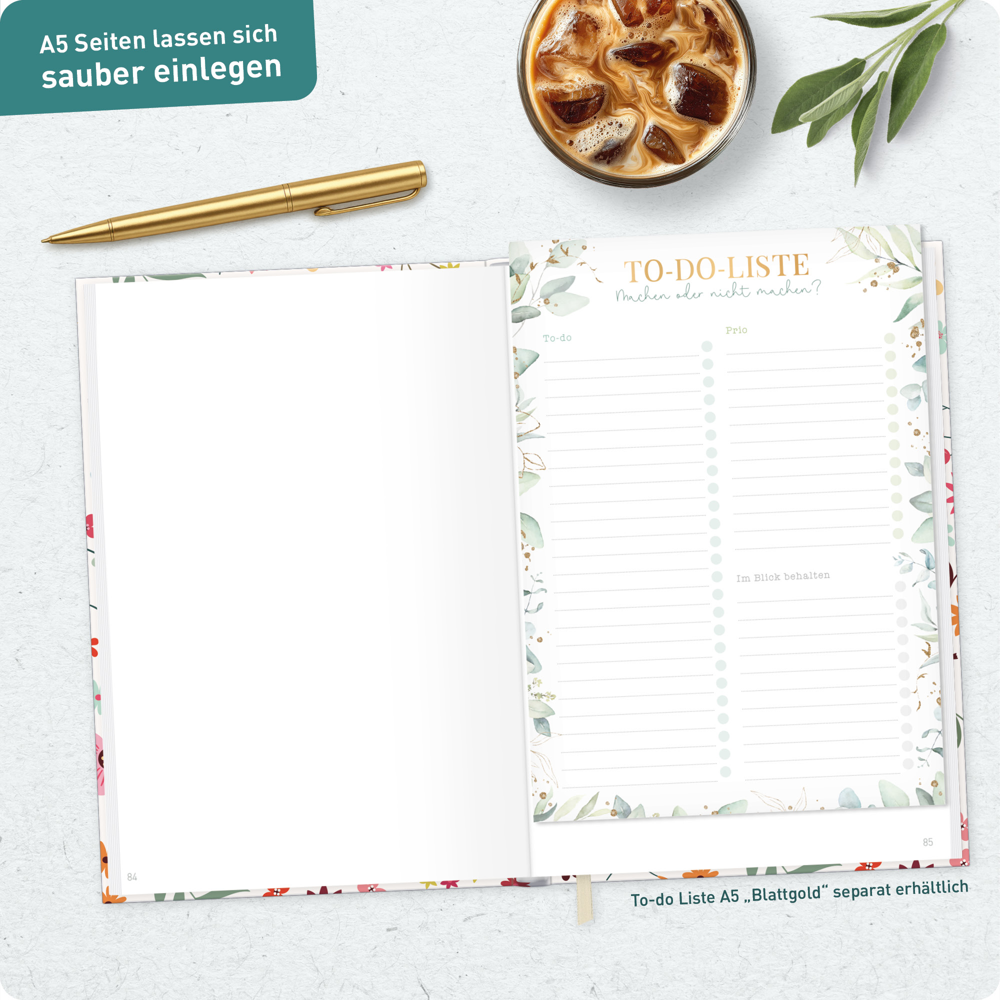 Artikelbild 8 des Artikels “Notizbuch Classic A5+ blanko [Wild Flower] “