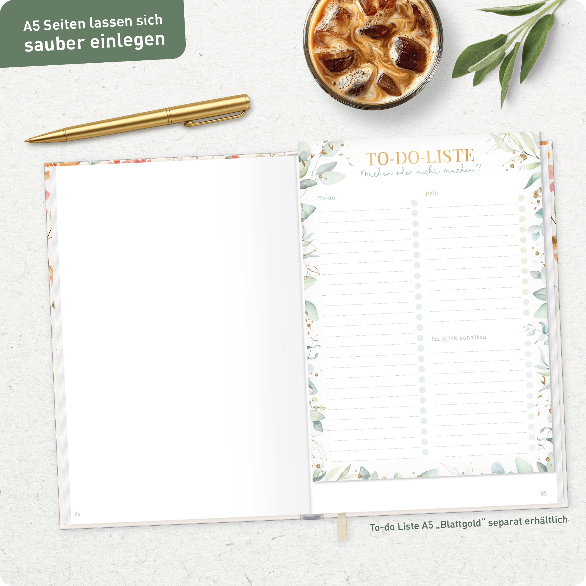 Artikelbild 8 des Artikels “Notizbuch Classic A5+ blanko [Wild Blossoms] “