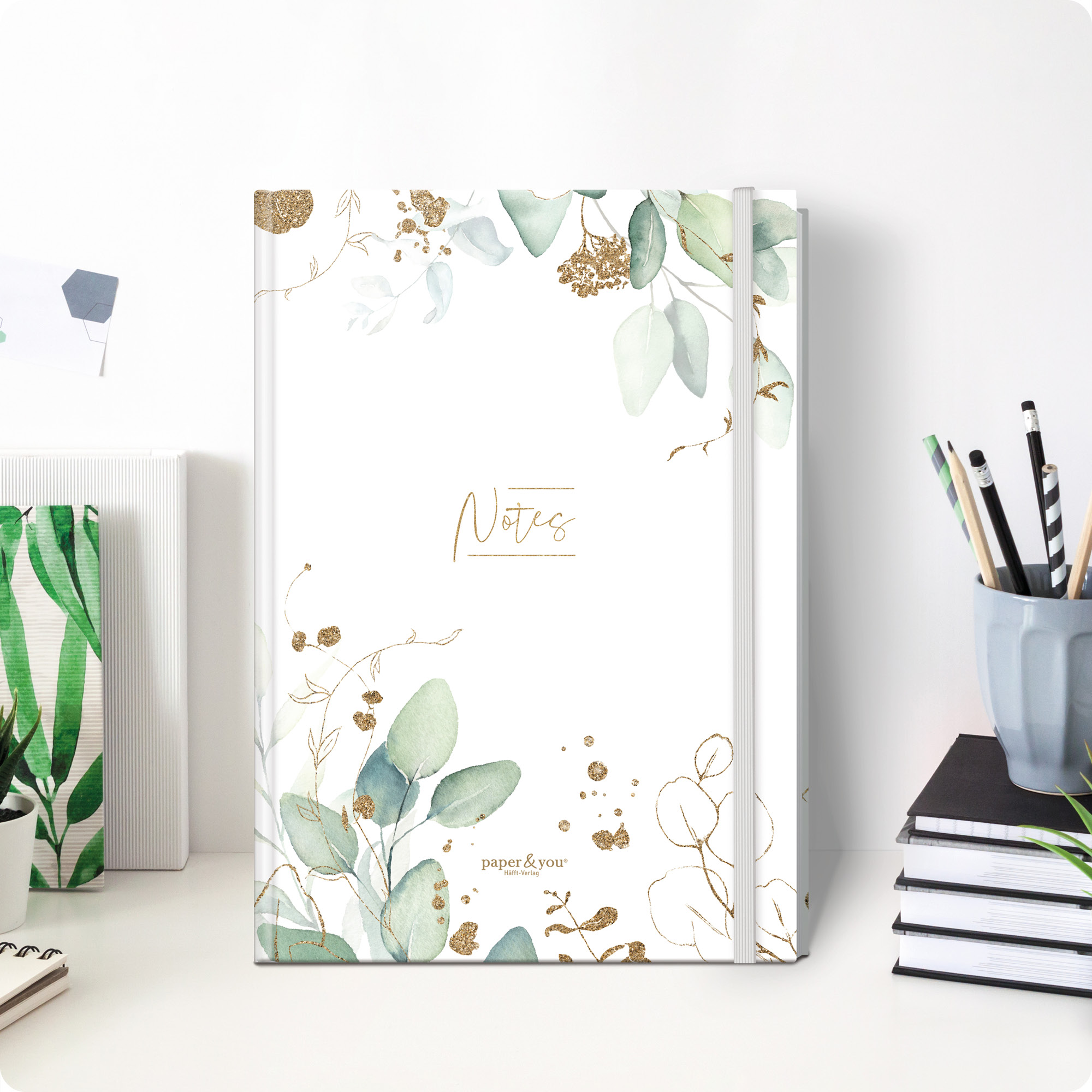 Artikelbild 8 des Artikels “paper&you Notizbuch A4+ liniert [Blattgold] “