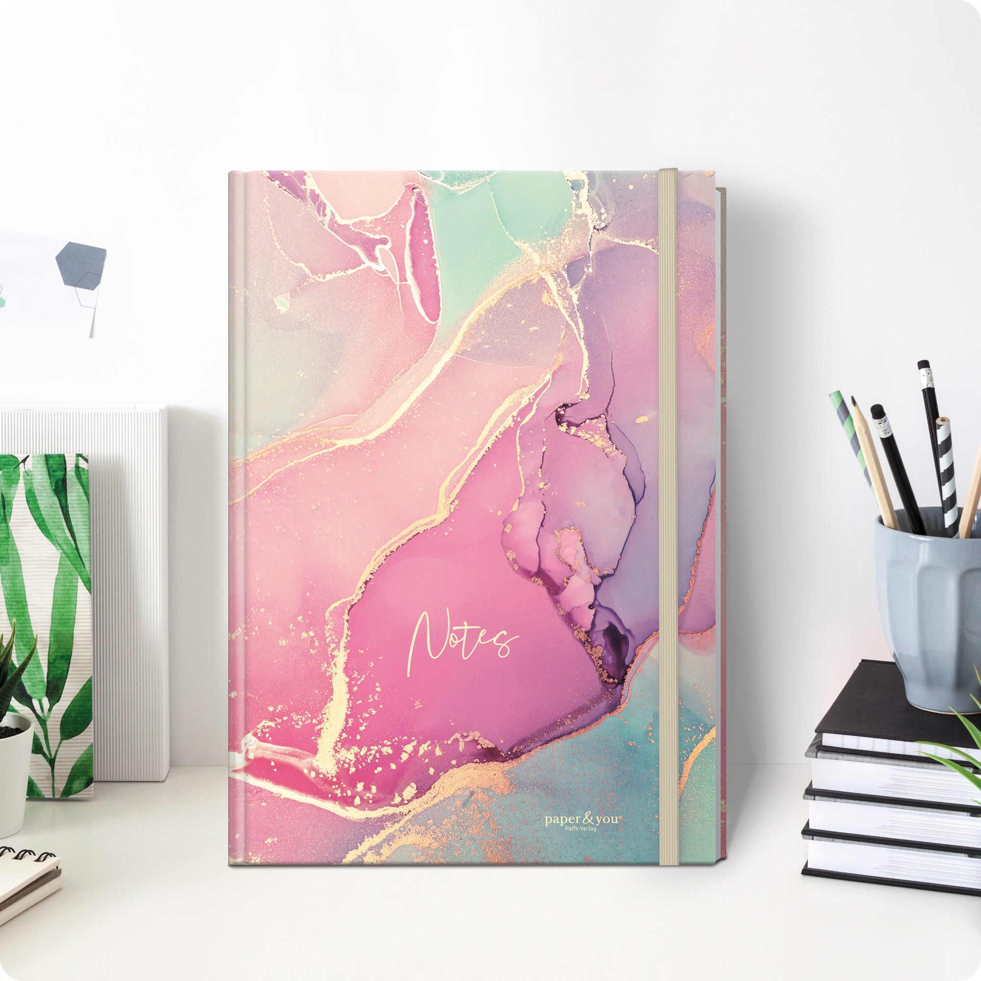Artikelbild 8 des Artikels “paper&you Notizbuch A4+ liniert [Silky Pink] “