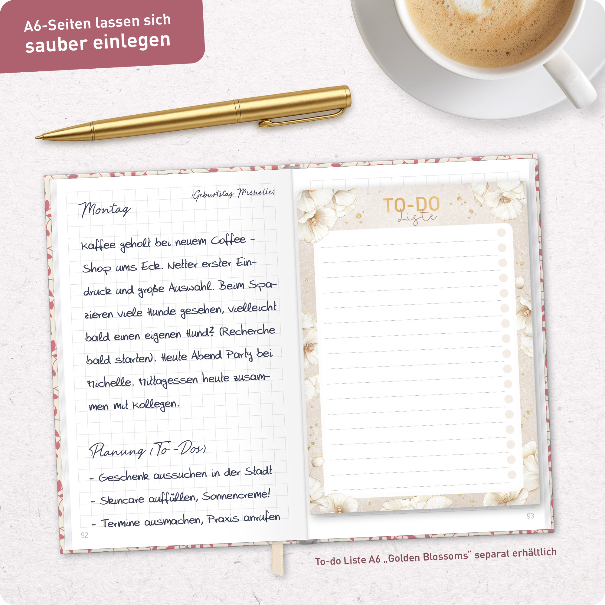 Artikelbild 8 des Artikels “p&y Notizbuch kariert A6+ [Red Leaves] “