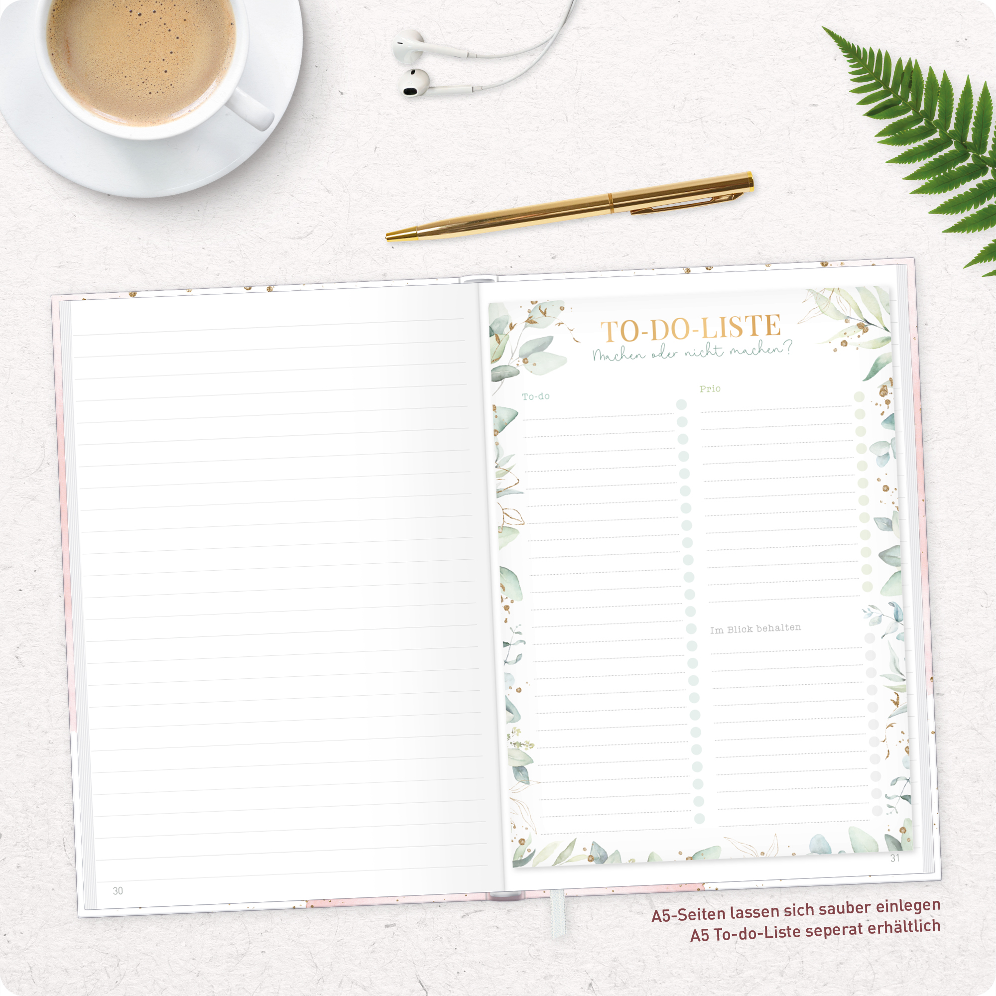 Artikelbild 8 des Artikels “paper&you Notizbuch Classic A5+ liniert [Blush] “
