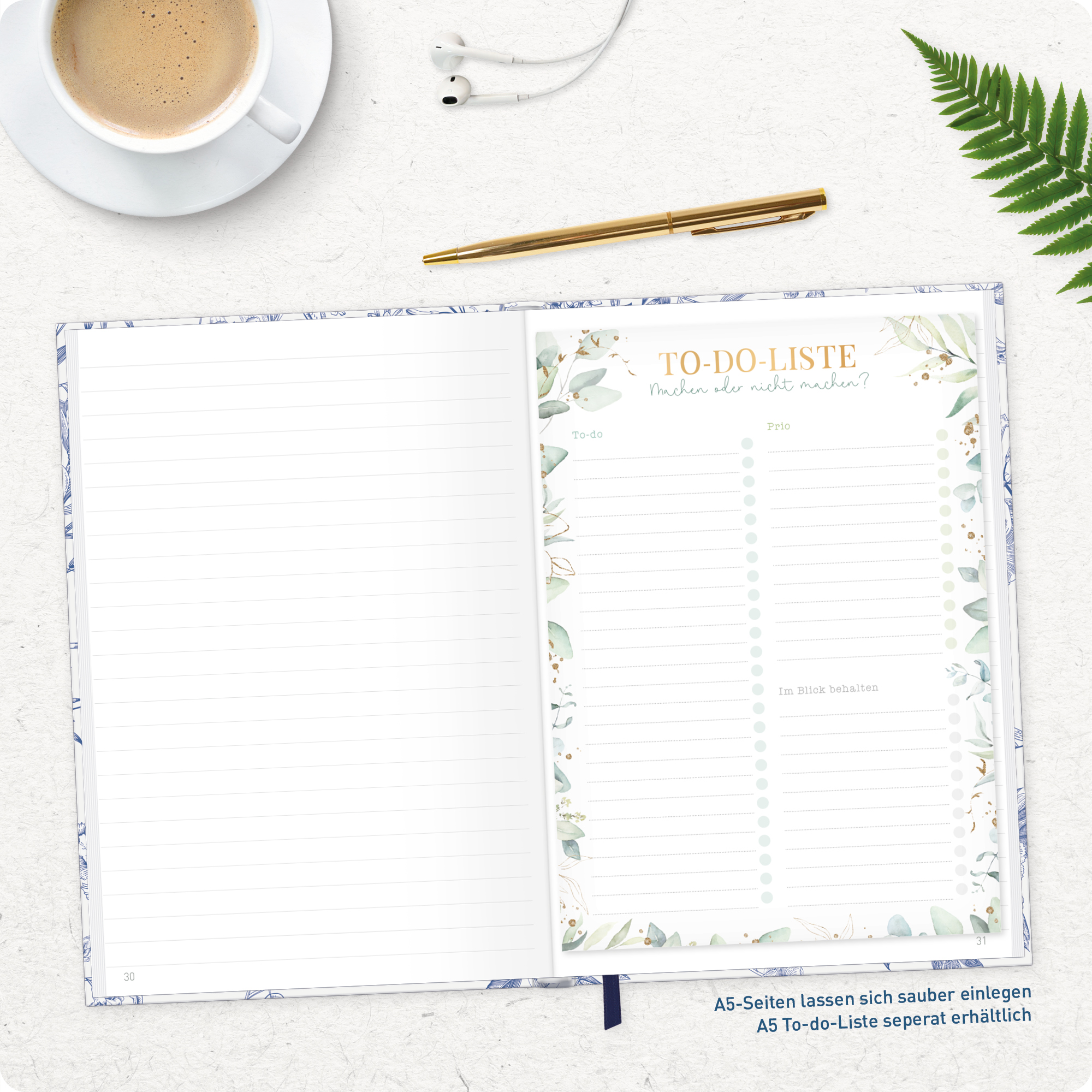 Artikelbild 8 des Artikels “paper&you Notizbuch A5+ liniert [Fine Style] “