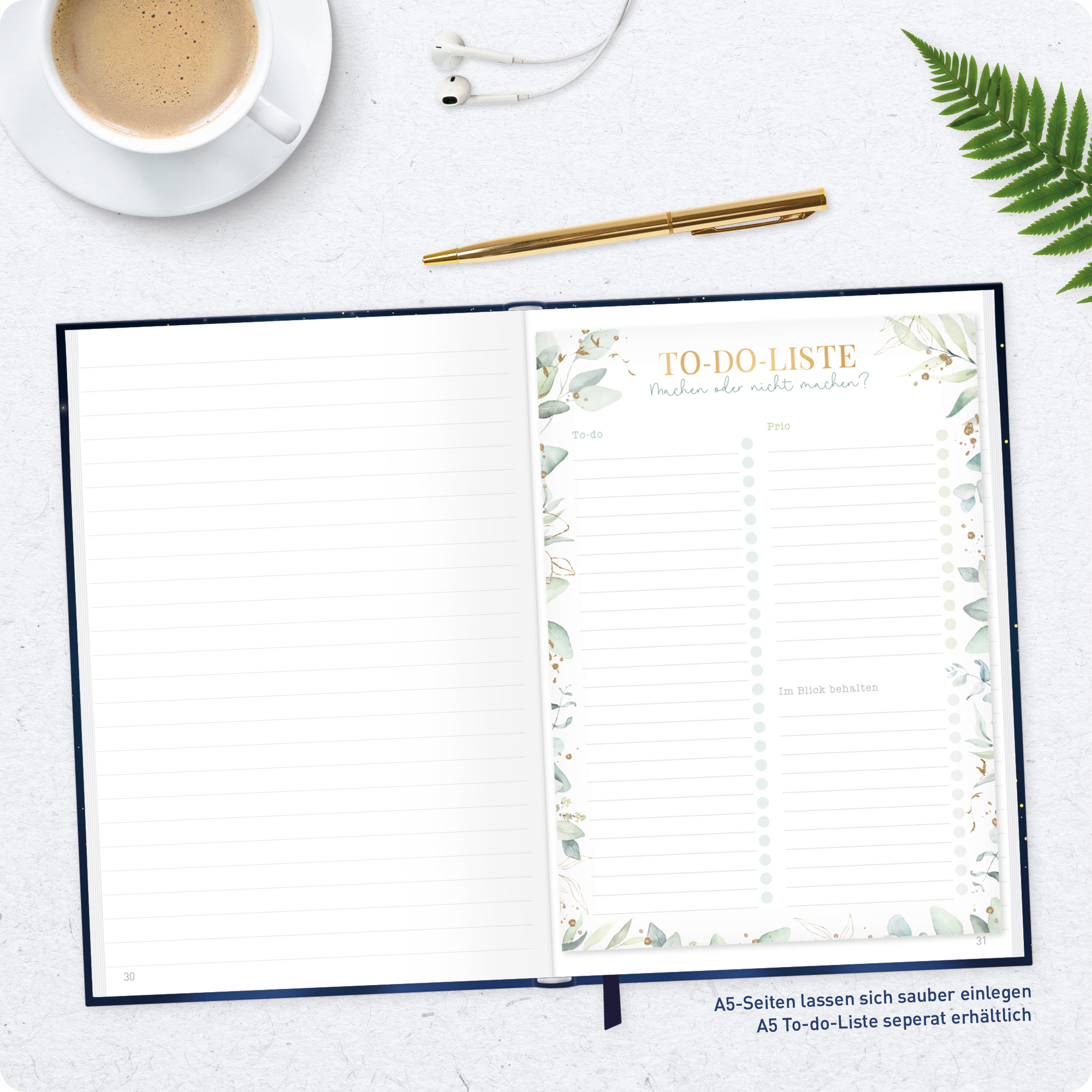 Artikelbild 8 des Artikels “paper&you Notizbuch Classic A5+ liniert [Starry Night] “