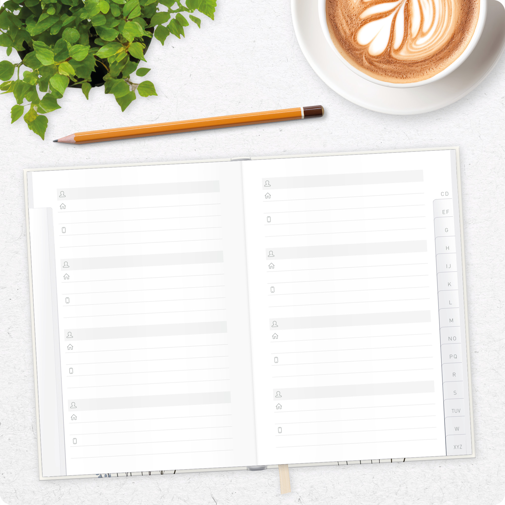 Artikelbild 8 des Artikels “paper&you Adressbuch A6 [Flower Joy] “
